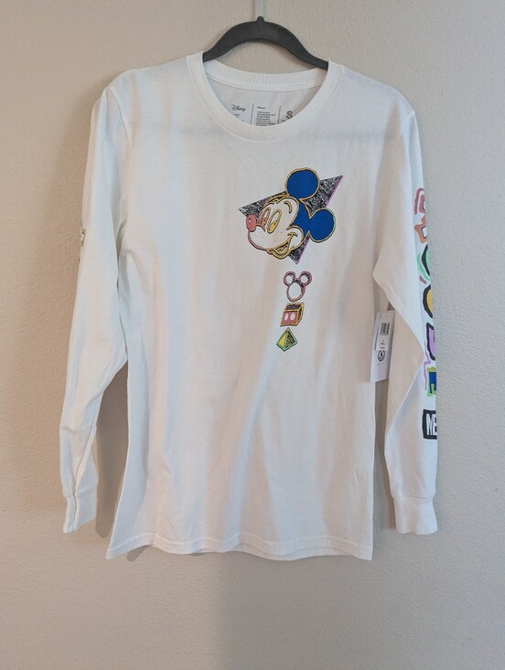 Disney Tops - Disney  W/Neff White Long-Sleeve Kids Graphic Tee